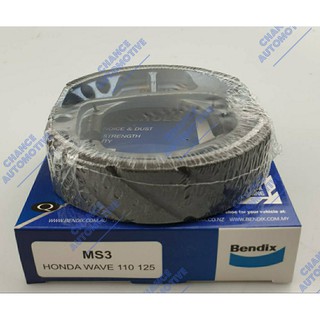 BENDIX ผ้าเบรคดรั้มหลัง WAVE125i/R/S,WAVE110i,WAVE100,DREAM110i,DREAM100,NICE,NOVA,TENA,DASH,BEAT,CELA,SMAILE