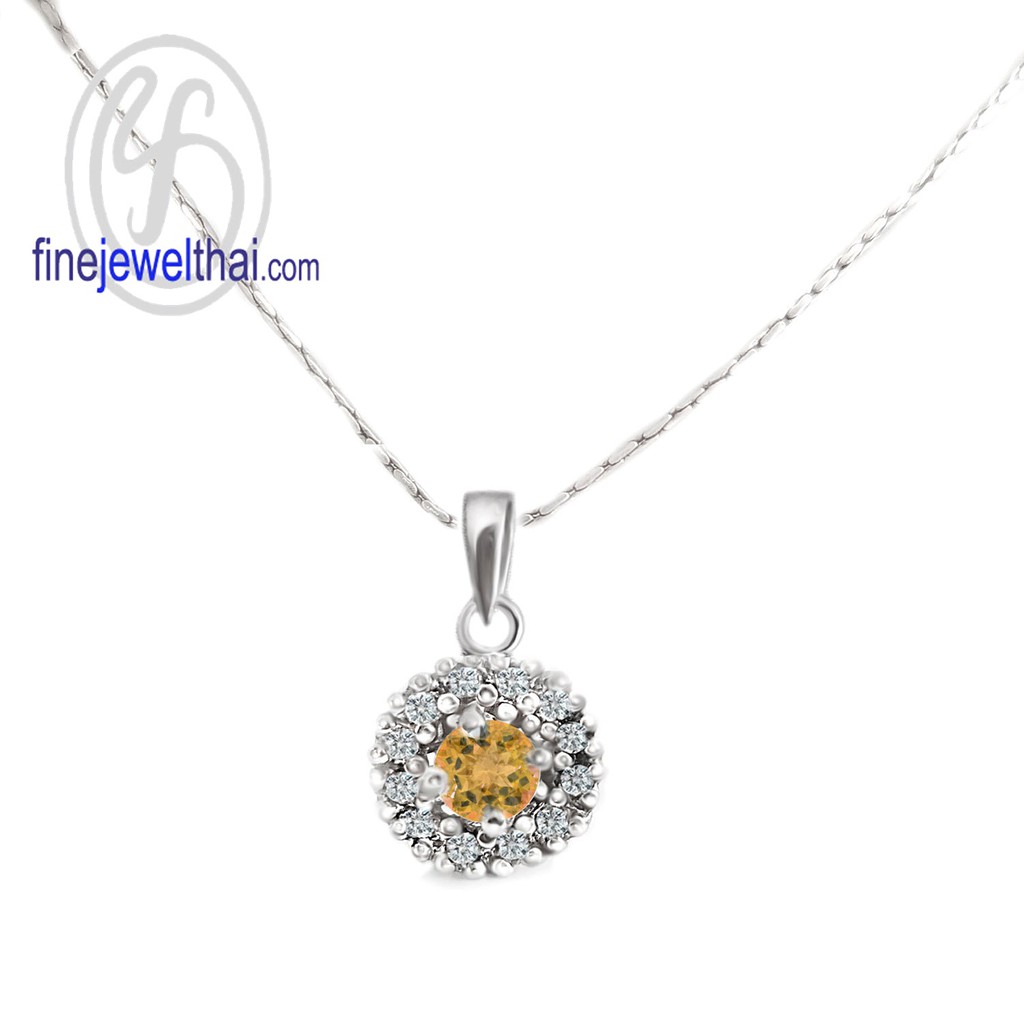 finejewelthai-จี้ซิทริน-ซิทริน-จี้พลอย-พลอยประจำเดือนเกิด-citrine-pendant-birthstone-p1081ct00e