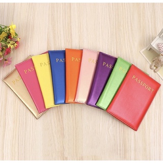 M46 สมุดใส่พลาสสปอร์ต Passport holder หนังเทียมมี 9 สีให้เลือกจ้า โรงงานมาเองจัดไป (สินค้าพร้อมส่งจากไทย)