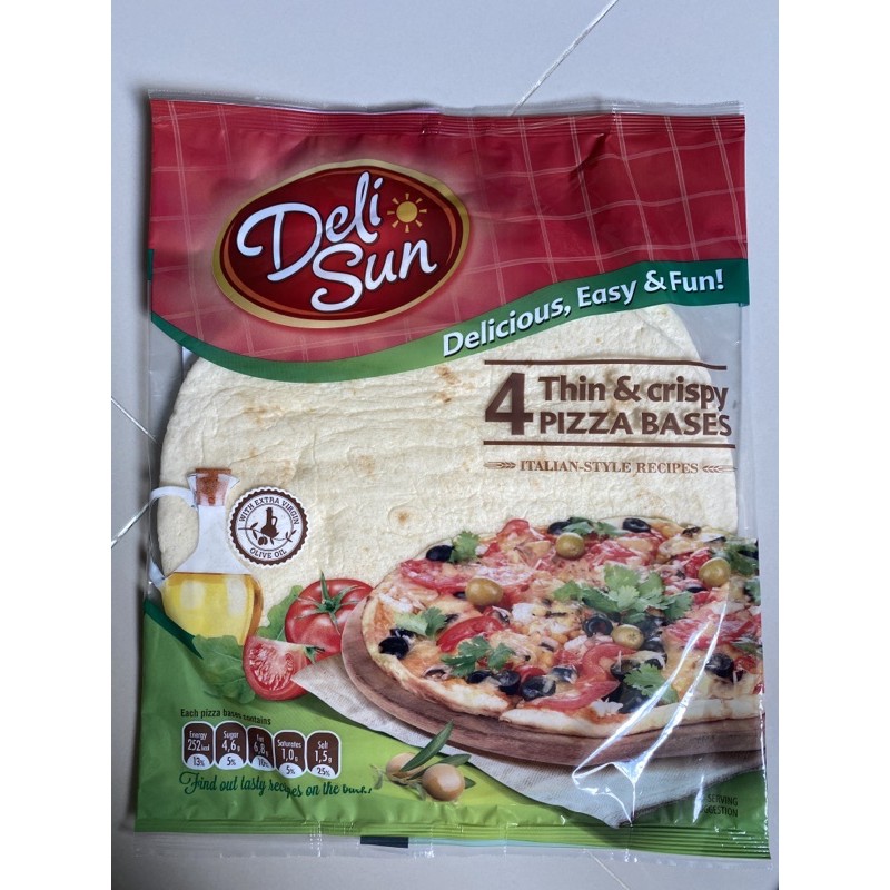 deli-sun-4-thin-amp-crispy-pizza-bases-320g-เดลีซัน-แผ่นแป้งพิซซ่า-9-นิ้ว-320-กรัม