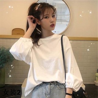 [ในสต็อกขายร้อน]💥LACESHOW💥จัดส่งฟรี💥11.11💕 2020เสื้อยืดแขนยาวผู้หญิงเกาหลี oversize เสื้อผ้าแฟชั่นวัยรุ่น เสื้อโอเว