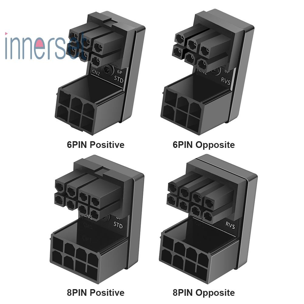 ภาพหน้าปกสินค้าAtx 8Pin 6Pin Female To 8Pin 6Pin Male อะแดปเตอร์หมุนได้ 180 องศาสําหรับเดสก์ท็อป Gpu จากร้าน innerset.th บน Shopee