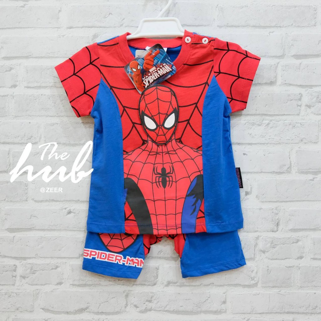 ส่งฟรี-ems-ชุดเด็ก-set-เสื้อ-กางเกง-spider-man