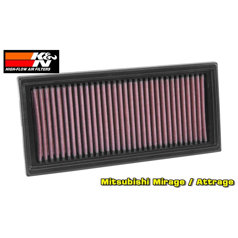k-amp-n-กรองอากาศ-mitsubishi-mirage-attrage-กรองเครื่องยนต์-ใส้กรองอากาศ-high-flow-air-filter-แท้-made-in-usa