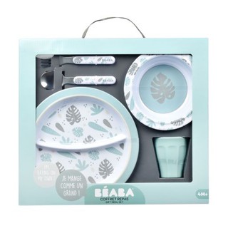 Beaba เช็ตจานชามเด็ก Melamine Gift Meal Set - Jungle