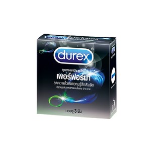 Durex ถุงยางอนามัยดูเร็กซ์ เพอร์ฟอร์มา 52.5 มม. (3 ชิ้น)