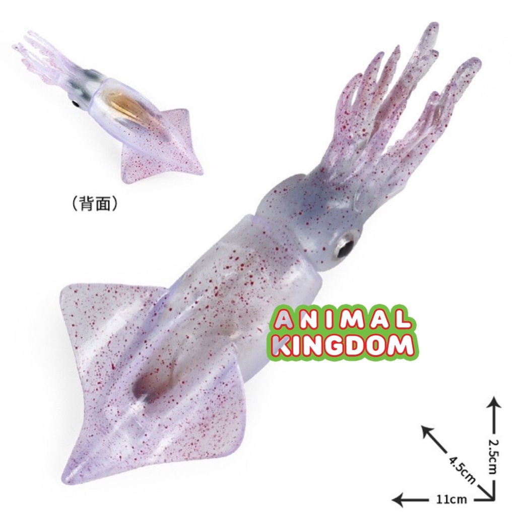 animal-kingdom-โมเดลสัตว์-ปลาหมึก-ขาวจุด-ขนาด-11-00-cm-จากสงขลา