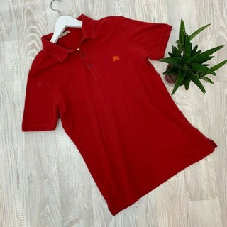 Burberry Red Slim Fit Polo Shirt Mens Size Medium