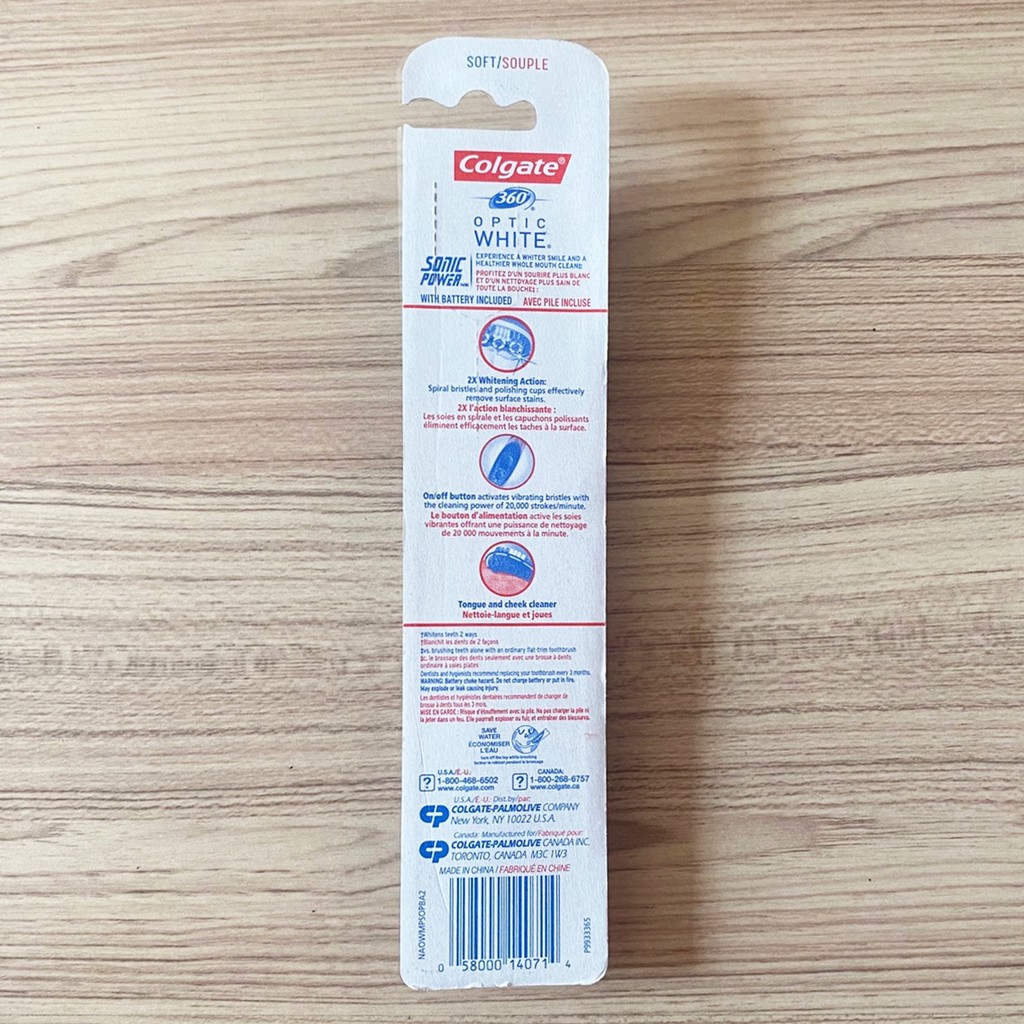 Colgate® 360 Total Advanced Floss-Tip Sonic Electric Toothbrush Sof ...