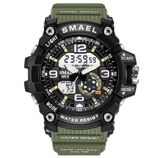 SMAEL Woman Watches Sports Outdoor LED Watches Digital Clocks Woman Army Watches Military Big Dial 1808 Women Watch Wate