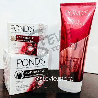 Ponds age miracle youthful glow facial treatment cleanser พอนด์ส เอจ มิราเคล ยูธฟูล โกลว์ เฟเชียล ทรัทเม้นท์(100g)