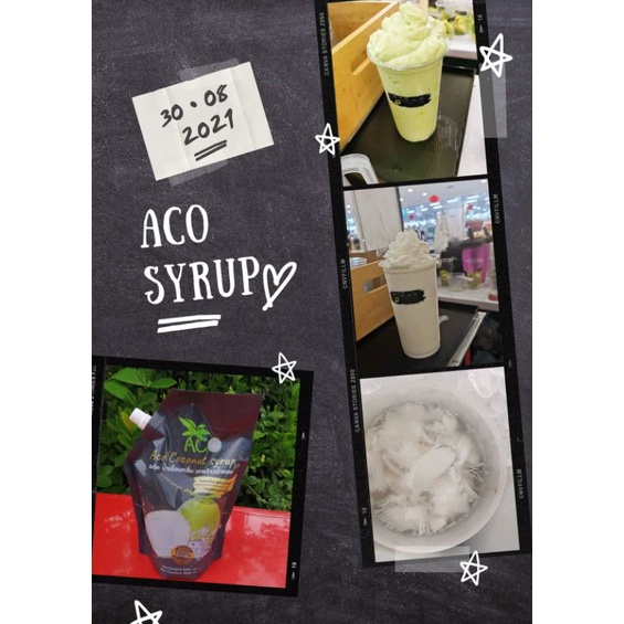 ภาพสินค้าAco syrup ไซรัปกลิ่นมะพร้าวน้ำหอม จากร้าน nanashopcnx บน Shopee ภาพที่ 2