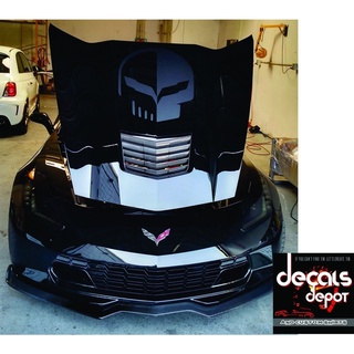 สติกเกอร์ไวนิล ลายโลโก้ Chevy Corvette Hood สําหรับติดตกแต่งรถยนต์ C4 C5 C6 C7 ZO6 ZR1