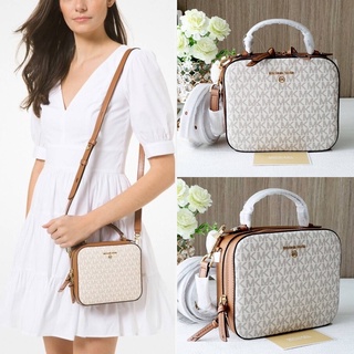 🎀 (สด-ผ่อน) กระเป๋า Mk 7.5 นิ้ว Michael Kors 32T2GT9C2B Jet Set Medium Logo Crossbody Bag