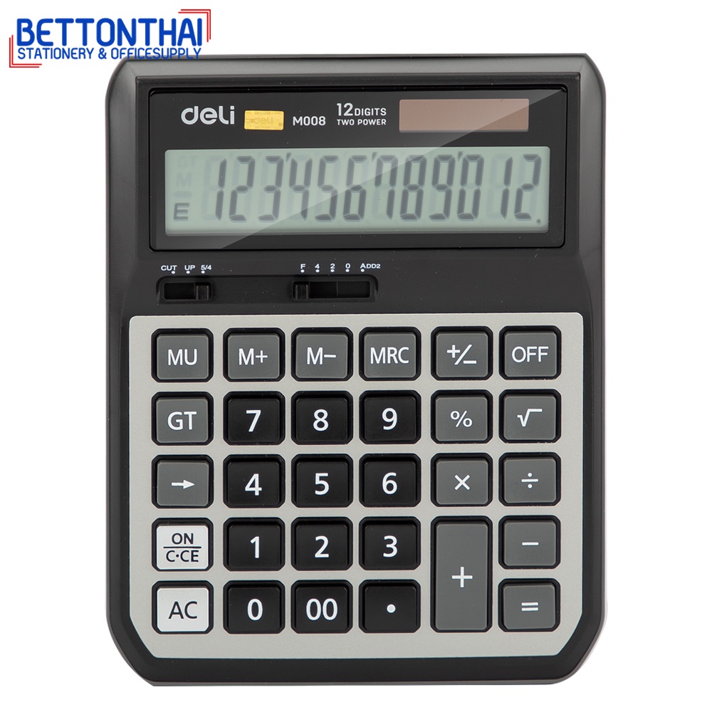 deli-m00820-calculator-12-digit-เครื่องคิดเลขแบบตั้งโต๊ะ-12-หลัก-2-ระบบ-รับประกัน-3-ปี-อุปกรณ์สำนักงาน-office