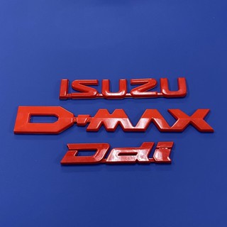 โลโก้* ISUZU D-MAX Ddi , ติดท้ายกระบะ ISUZU D-max 2012-2019 ราคาต่อชุด ( มี 3 ชิ้น )
