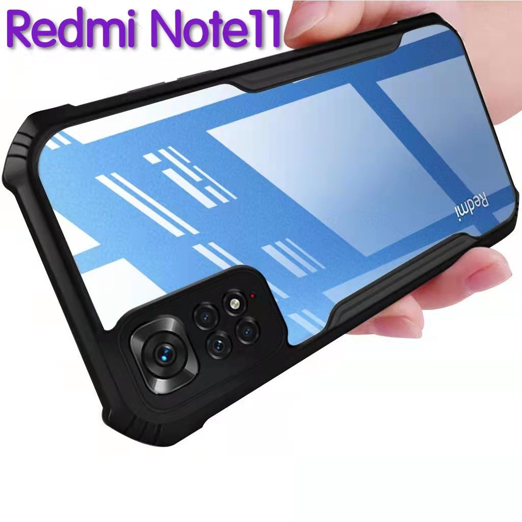 redmi-note11ตรงรุ่น-พร้อมส่งในไทย-เคสกันกระแทกขอบสีหลังใสxiaomi-redmi-note11-4g-redmi-note11s-4g-redmi-note11pro-4g-5g