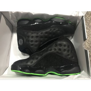 Air Jordan 13 high-top black and green basketball sports shoes men