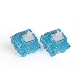 ภาพหน้าปกสินค้า[Tactile] HUANO Ice blue tactile Switches x1 สวิทช์สองจังหวะสีขาวฟ้าใส น้ำหนัก 60 g มีความ Bump แรง คล้าย Durock T1 ที่เกี่ยวข้อง
