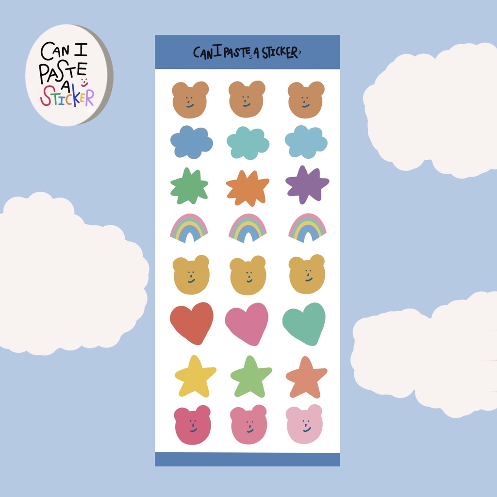 Sticker mini NO. 4 CanIPasteASticker | Shopee Thailand