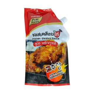 Pure Foods Chicken Glazing SAuce เพียวฟู้ดส์ ซอสเคลือบไก่ สูตรพริกเกาหลี 1,000 กรัม