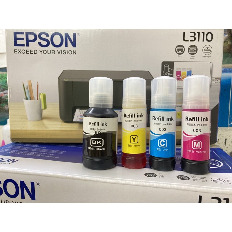 รูปภาพสินค้าแรกของหมึกเติม(epson003)สำหรับEpson - L3110 - L3150 - L3210 -L3250 - L5190