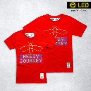 Beesy เสื้อยืด รุ่น LED สีแดง