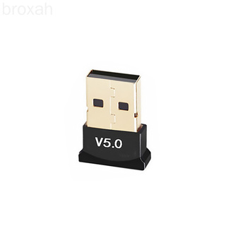 สินค้า อะแดปเตอร์รับสัญญาณเสียงคอมพิวเตอร์บลูทูธ 5.0 Usb 2.0 Fast Speed Dongle Broxah