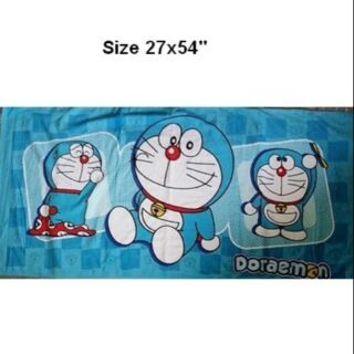 ลิขสิทธิ์แท้ ผ้าขนหนู ผืนใหญ่ ขนาด 27*54 นิ้ว โดเรม่อน (Doraemon)