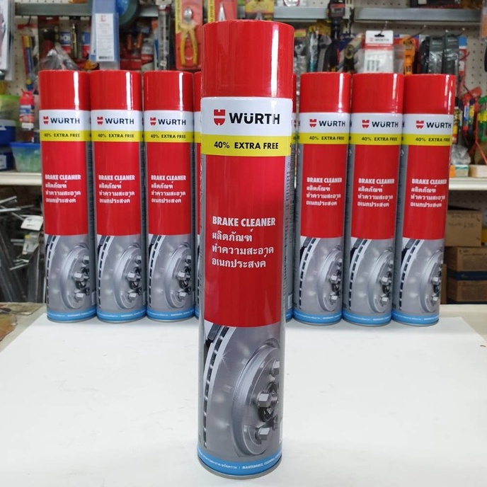 ภาพหน้าปกสินค้าเพิ่ม 40% สเปรย์ทำความสะอาดเบรค WURTH BRAKE CLEANER 700ml ทำความสะอาด เขม่า ฝุ่นเบรค คราบน้ำมัน คราบจาระบี และคราบสกปรก