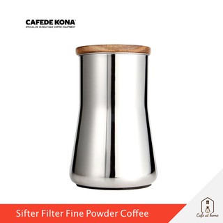 CAFEDE KONA Stainless steel sifter (Padauk cover) กระบอกร่อนผงกาแฟ