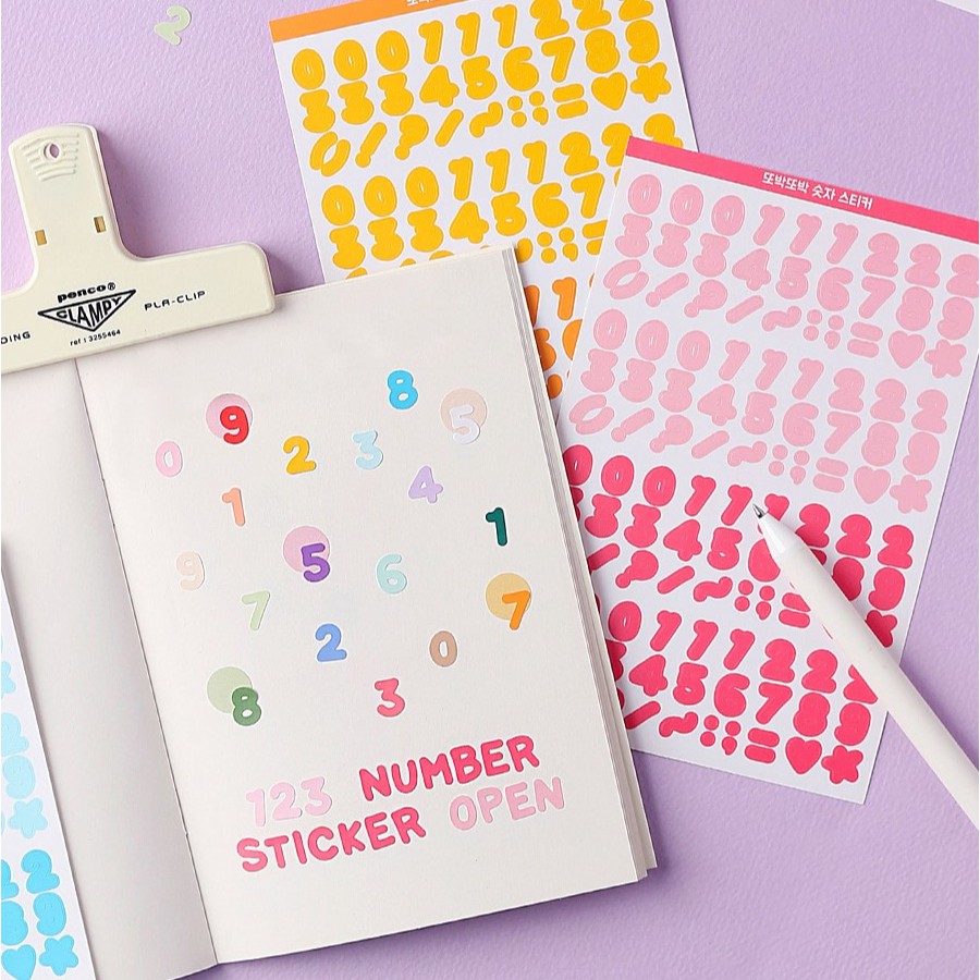 Number Sticker สติ๊กเกอร์ | Shopee Thailand