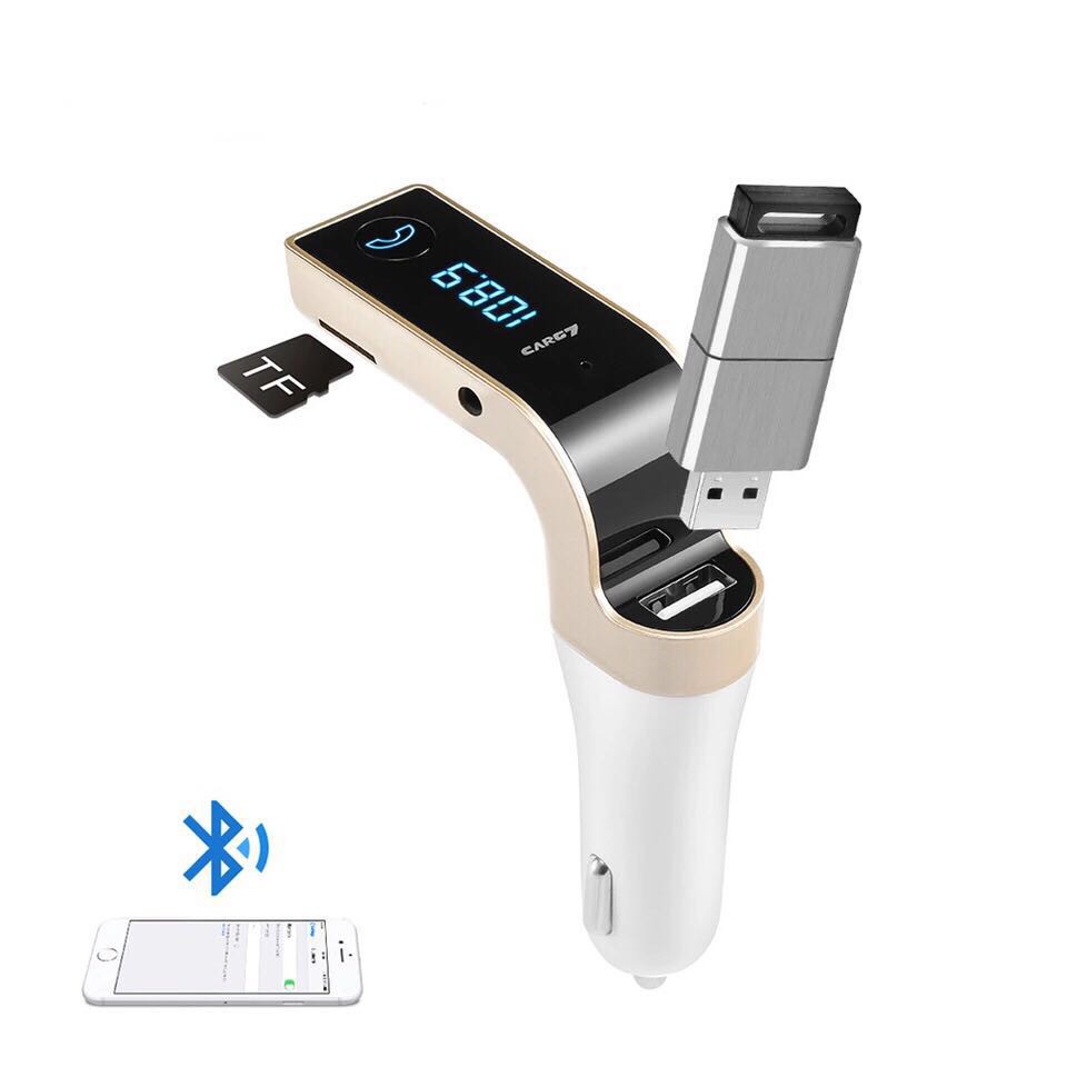 ภาพสินค้าCAR G7 ของแท้รับประกัน1ปี Bluetooth FM Transmitter MP3 Music Player SD USB Charger for Smart Phone จากร้าน genesis009 บน Shopee ภาพที่ 1