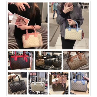 แท้💯%🔥พร้อมส่ง🔥 (จัดส่งที่รวดเร็วจัดส่งฟรี) COACH * F58312 กระเป๋าแฟชั่นสตรี กระเป๋าถือ/กระเป๋าสะพาย