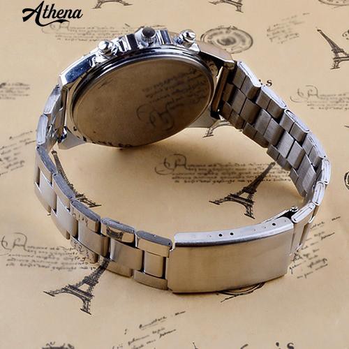 ภาพสินค้านาฬิกาข้อมือควอตซ์สเตนเลส แบบแอนะล็อก สไตล์ธุรกิจ หรูหรา สำหรับผู้ชาย จากร้าน athena285.th บน Shopee ภาพที่ 4