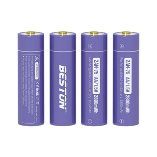 ถ่านชาร์จ BESTON AA 1.5v Li-ion 2800MWH เครื่องชาร์จ BST-M7011 Beston 1.5v Li-ion Battery