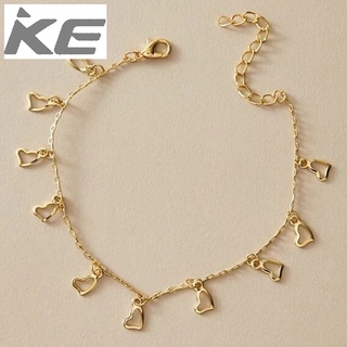 Popular Accessories Love Heart Pendant Anklet Single Alloy Jewelry for girls for women low pri