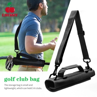 ภาพหน้าปกสินค้าFS Anti-slip Leather Golf-sports Putter Bag Wear-resistant Foldable Mini Lightweight Club Pouch Simple Practical ที่เกี่ยวข้อง