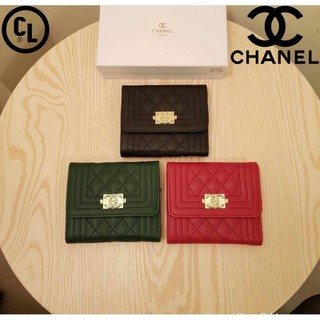 กระเป๋าสตางค์ใบสั้น์Chanel wallet styleกระเป๋าสตางค์พร้อมกล่อง