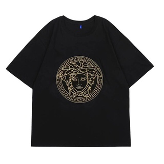 เสื้อยืดคอกลม แขนสั้น ผ้าฝ้ายแท้ ทรงหลวม ขนาดใหญ่ เข้ากับทุกการแต่งกาย สไตล์ฮ่องกง อเมริกัน สําหรับผู้ชาย และผู้หญิง ไซซ