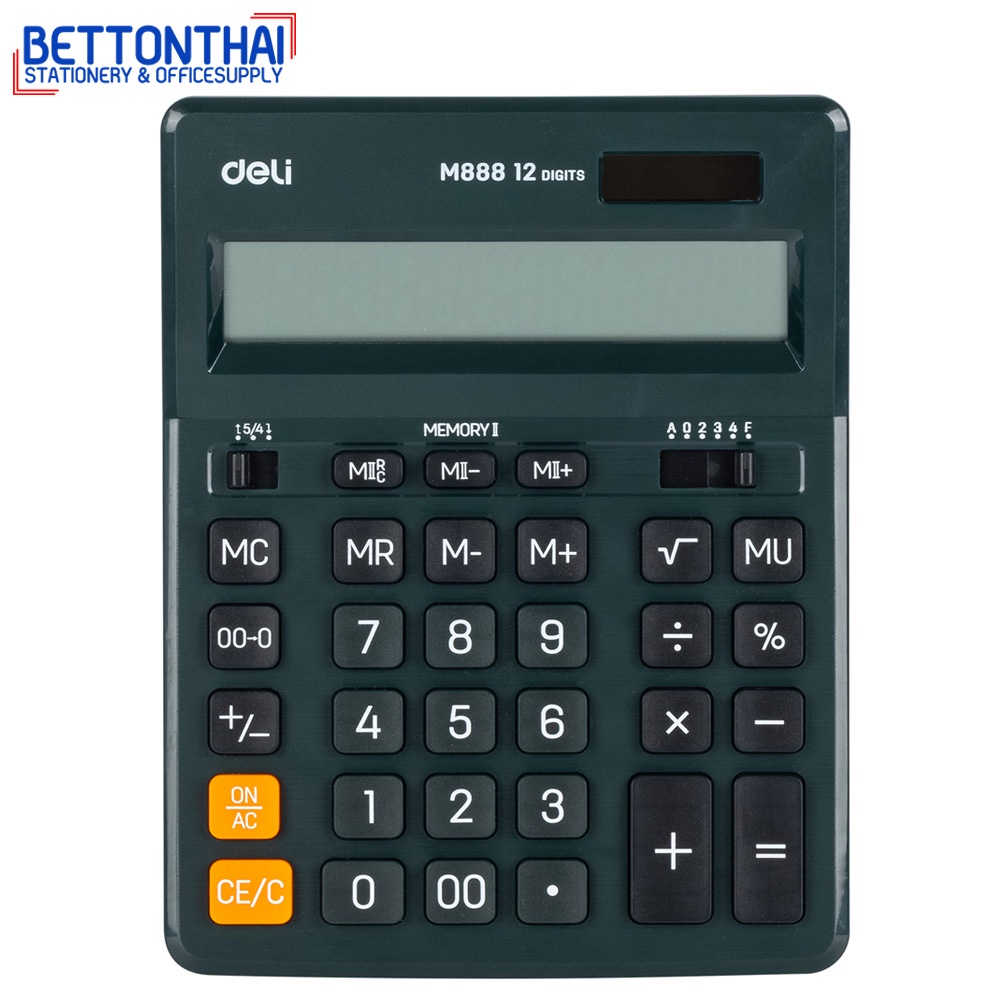 deli-m888f-calculator-12-digit-เครื่องคิดเลขแบบตั้งโต๊ะ-12-หลัก-รับประกันนาน-3-ปีเครื่องคิดเลขตั้งโต๊ะ-เครื่องคิดเงิน