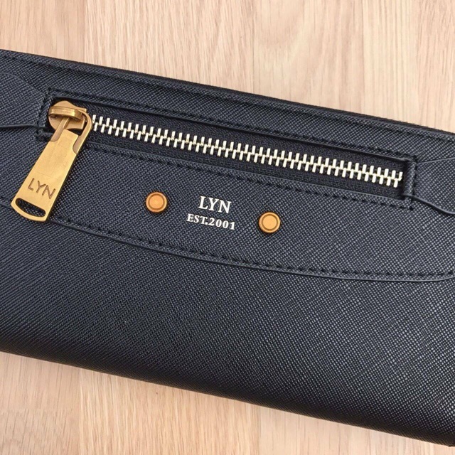 lyn-long-wallet-outlet-สีดำ