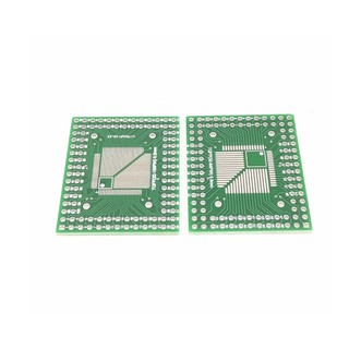 Qfp TQFP LQFP FQFP 32 44 64 80 100 LQF SMD อะแดปเตอร์แปลงบอร์ด PCB 0.5 0.8 มม.