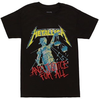 เสื้อยืดโอเวอร์ไซส์เสื้อยืด พิมพ์ลาย Bravado Metallica Justice สําหรับผู้ชายS-3XL