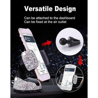 (พร้อมส่ง) Diamond Car Holder ที่ยึดโทรศัพท์มือถือในรถยนต์ ที่จับมือถือ ที่วางมือถือ ที่วางโทรศัพท์