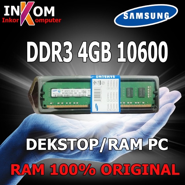 แรม PC DDR3 4GB 10600 Samsung 1333MHZ | Shopee Thailand