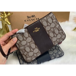 COACH F5476 SMALL WRISTLET แท้💯 กระเป๋าคล้องมือ ส่งฟรี