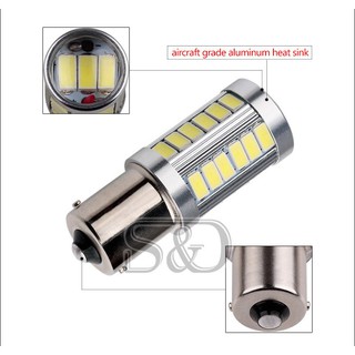 1หลอด 1156 BA15S 33 SMD 5630 LED สีขาว