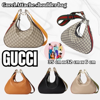 กุชชี่  GUCCI  Gucci Attache กระเป๋าสะพายขนาดใหญ่/กระเป๋าสตรี/กระเป๋าถือ/ล่าสุด