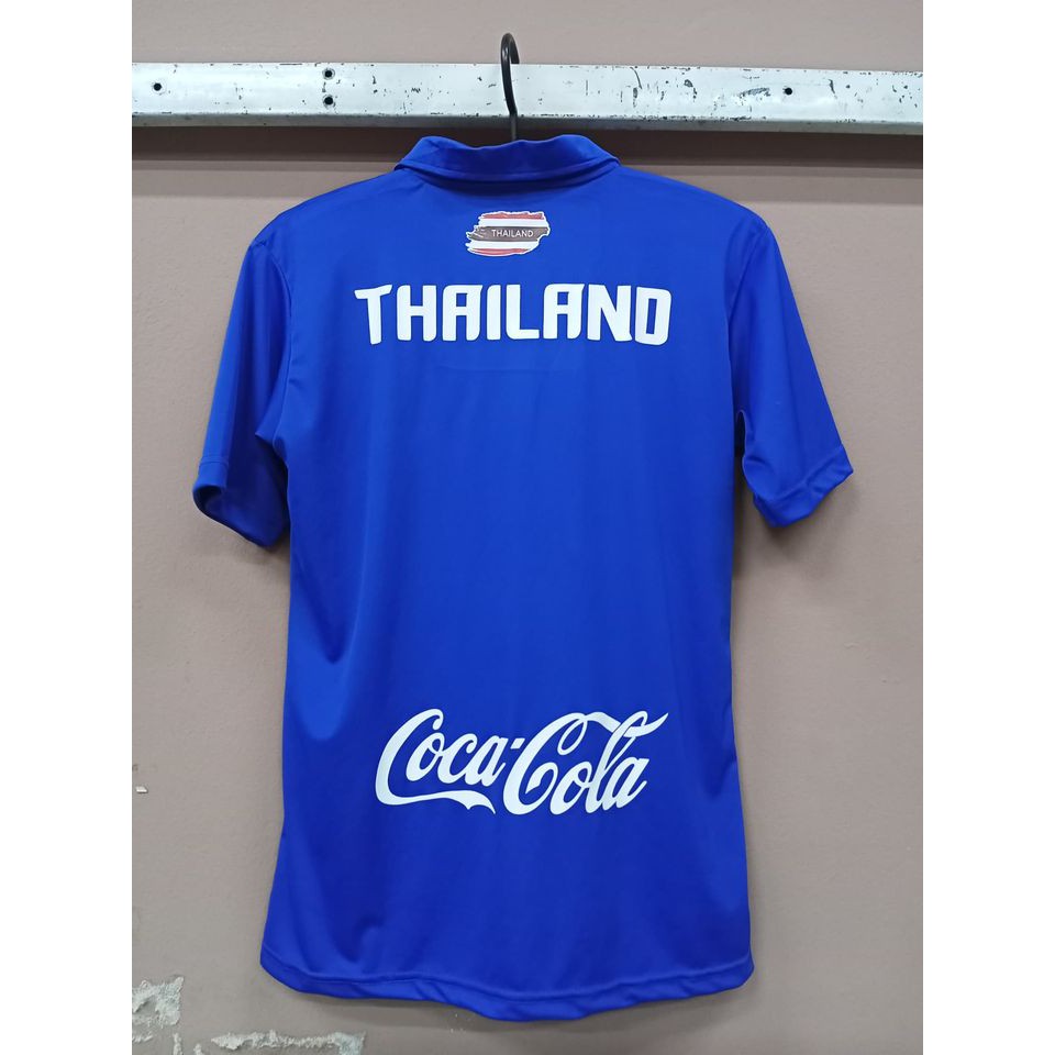 เสื้อกีฬาคอปก-เชียร์ไทย-thailand-เสื้อบอลใส่สบาย-ระบายอากาศได้ดี-เนื้อผ้านิ่ม-ไม่ระคายเคืองต่อผิวจัดส่งทั่วประเทศ